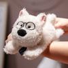 White Highland West Terrier Plush Clap Ring Toy Doll Cartoon Decoration Gift
