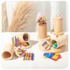 Color Shape Sorting Box Baby Sensory Play Montessori Toys Early Educational Toy Wooden Sticks Toys Color Classification Cup