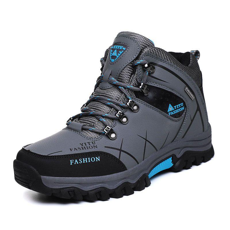 Men's Winter Snow Boots Warm And Waterproof Hiking Shoes With Elegant Look