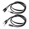 2 In 1 Headphone Splitter 3.5mm Male/Female To 2 Female/Male Earphone Splitter 2 Port Headsets Adapter for Smartphones