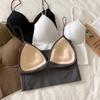 Spring and Summer Products Small Halter Vest With One Piece Fixed Cup Chest Binding Outside Wear Soled Strapless