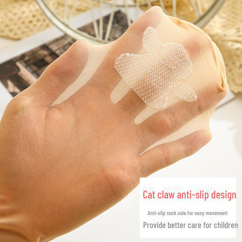 "Kids' Summer Anti-Snag Dance Pantyhose - Baby Mosquito-Repellent, Cut-to-Fit Flesh-Colored Stockings"