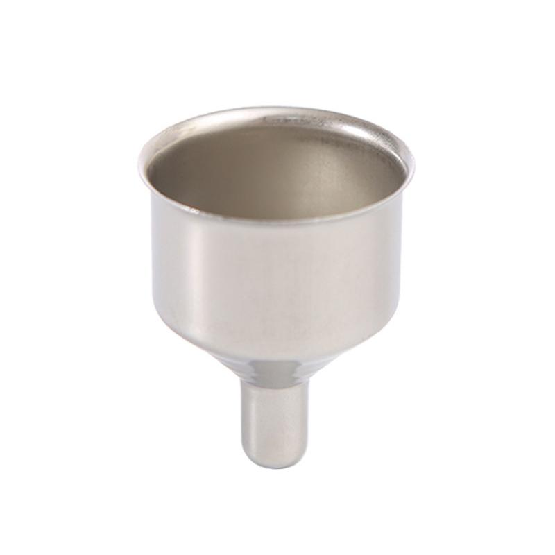2Pcs Stainless Steel Funnel Portable Mini Small Mouth Funnels Bar Wine Flask Universal Long-mouth Conical Kitchen Oil Funnel
