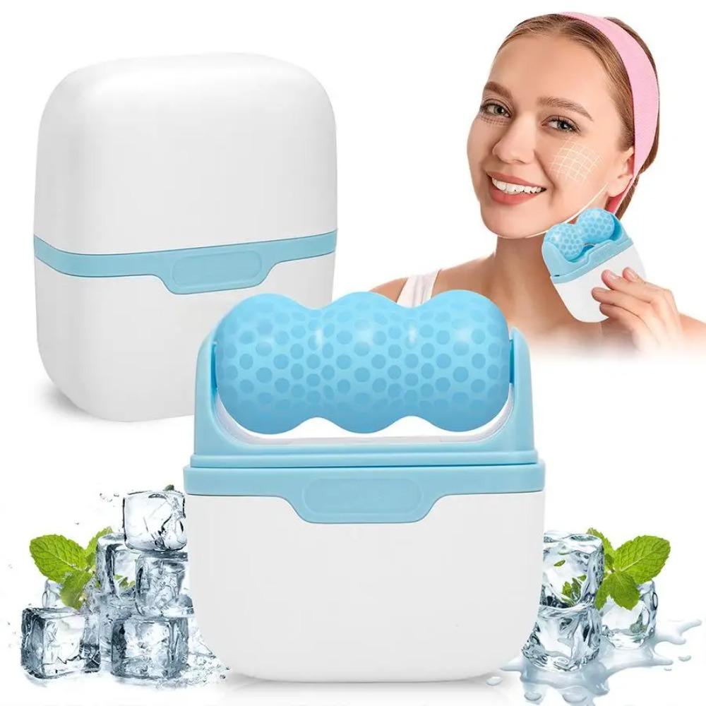 Double Headed Facial Ice Roller Used for Face and Eyes Facial Skin Care Tools Made of Resin Material 2 in 1 Massage Roller