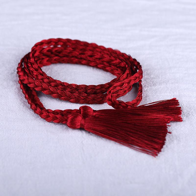 Vintage Chinese Style Solid Color Hair Rope Women Cos Perform Headwear Antique Hanfu Accessories Headband