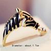 1Pc Women Fashion Horse Head Adjustable Index Finger Opening Ring Characteristic Jewelry