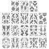 Temporary Tattoos Stickers Fake Body Arm Chest Shoulder Tattoos with Black Lace Flower