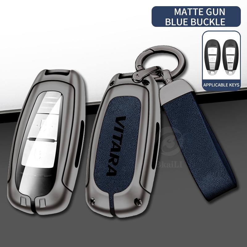 Car Zinc Alloy Key Case for Suzuki Vitara Swift Ignis Car Keychain Metal High-end Car Key Protective Case Interior Accessories