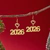 Kreative 2026 Hängeohrringe für Damen Edelstahl Figur Ohrring Modeschmuck Souvenir Zubehör Neujahrsgeschenk
