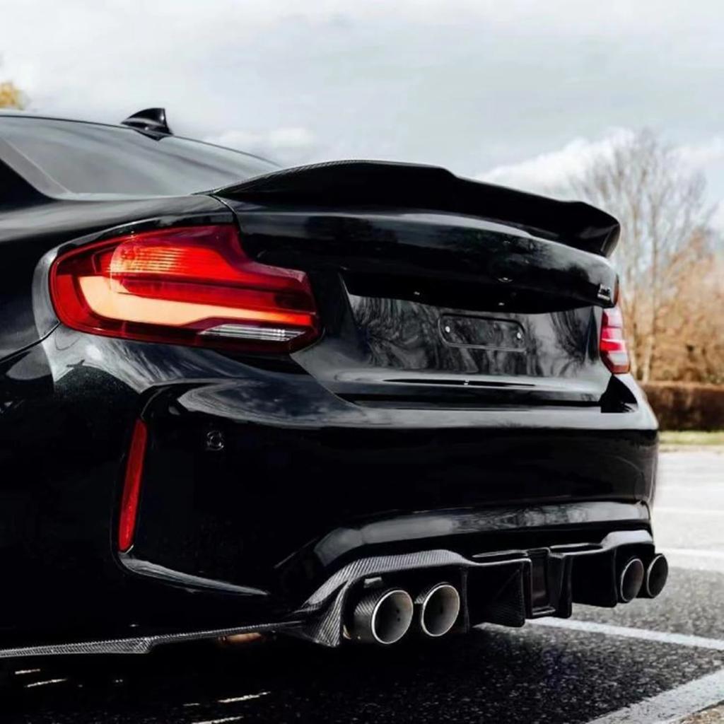 PSM Style Car Rear Trunk Lid Spoiler Wing Lip for BMW 2 Series F22 F23 F87 M2 218i 220i 228i M235i M240i Coupe 2 Door 2014-2021