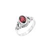 Natural Garnet Ring, 925 Sterling Silver Jewelry, Vintage Inspire Ring, Gift for Mother