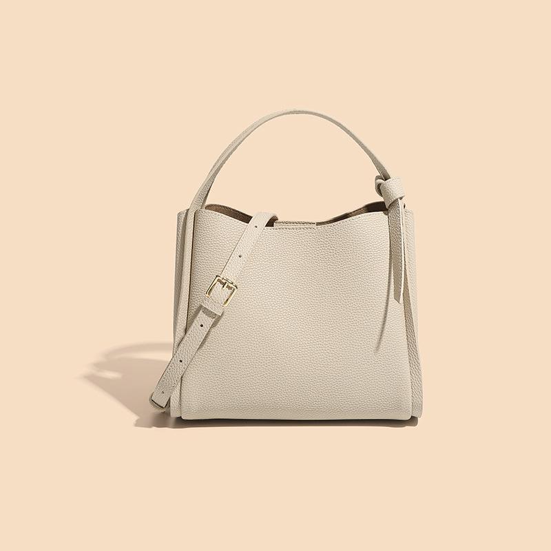 Borsa a secchiello da donna 2025 in vera pelle di alta gamma - Stile a spalla e crossbody