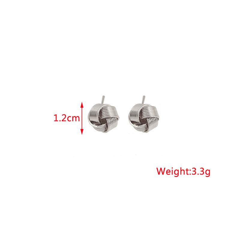 Tiny Twisted Stud Earrings for Women Gold Small Earrings Girls Ear Jewelry aretes de modernos
