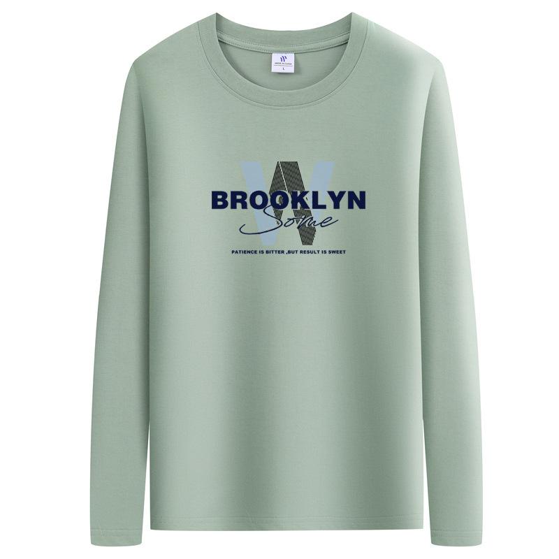 QICED Long-sleeved T-shirt Cotton Men's Underwear Tops Summer Bottoming Shirt Autumn Clothes