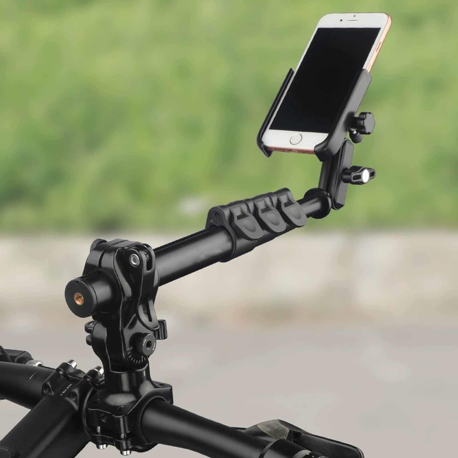 

Photography Selfie Stick Quick-Release Fixator - Fits One-Piece/Flat/Round Handles - Handlebars & Extension Frames Mount Accessory One Size