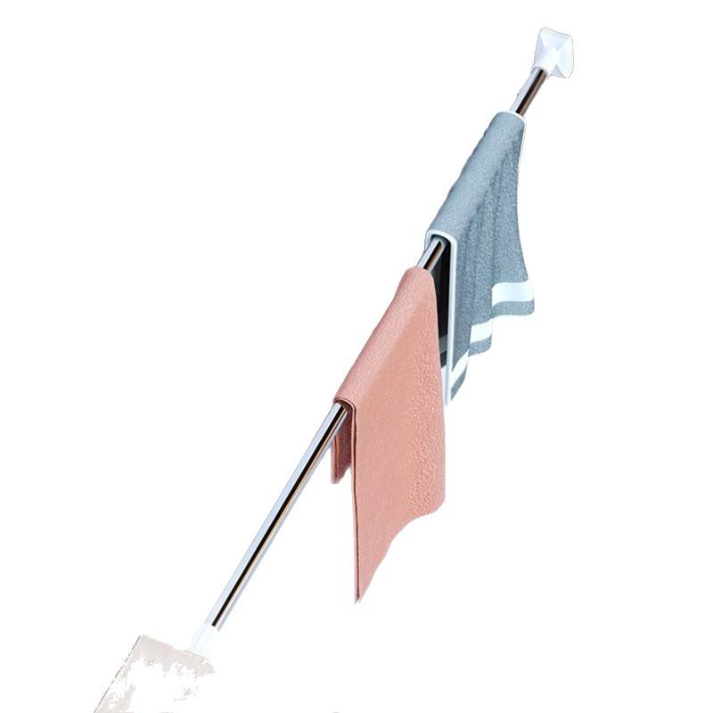 Telescopic Rod: Punch-Free Clothes & Curtain Rack for Balcony