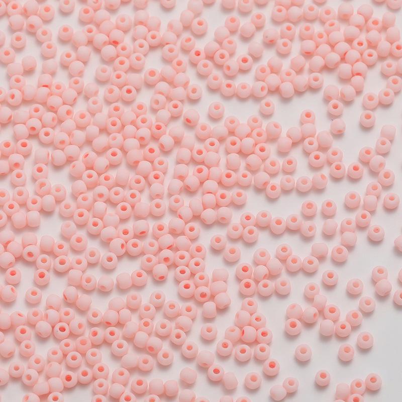 2mm Frosted Round Seed Beads - Macaron Color Series, 10g Pack for DIY Jewelry & Beading