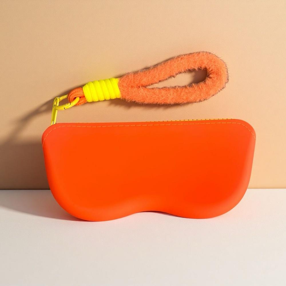 Portable Eyewear Case Anti-Drop Sunglasses Bag Silicone Glasses Case Compact Multifunctional Storage Bag For Travel Accessory