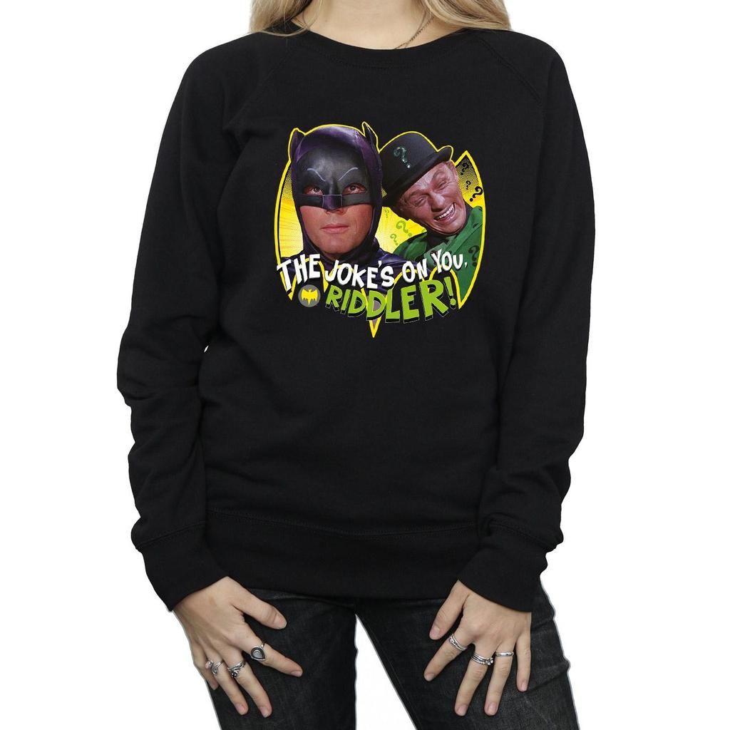 DC Comics Womens/Ladies Batman TV Series The Riddler Joke Sweatshirt