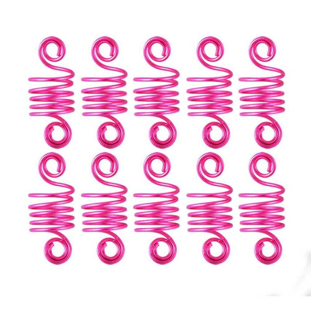 10Pcs Hair Braids Spring Hair Rings DIY Cuffs Tubes Hair Accessories Dreadlocks Beads  African
