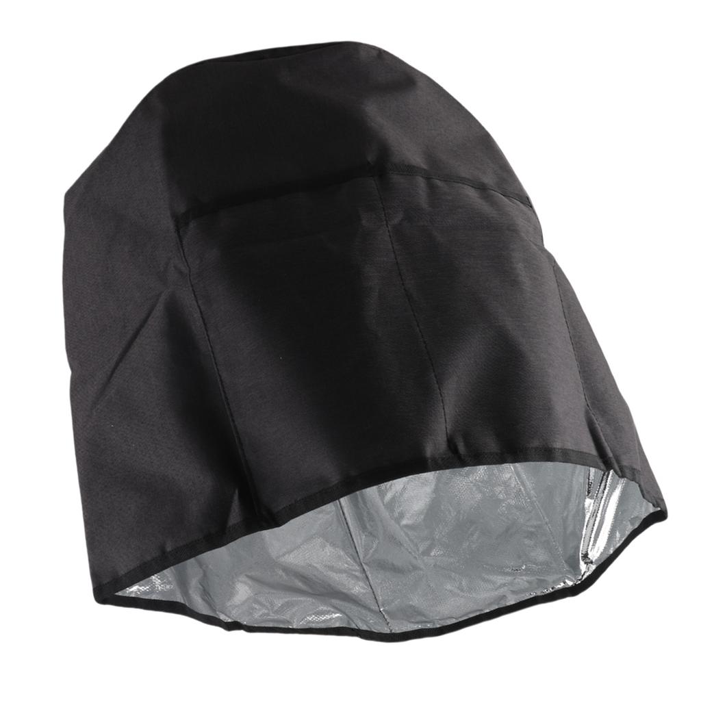 Round Pressure Cooker Dust Cover Protective Cover with Pocket Kitchen Appliances AccessoriesBlack 38x38.7cm