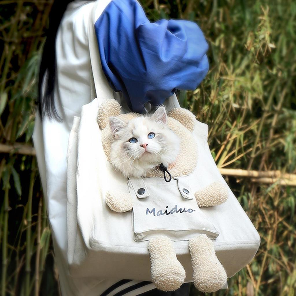 Torba na ramię, torebka, uchwyt, transporter dla kota, szeroki i wygodny pasek, przenośny dla szczeniaka,