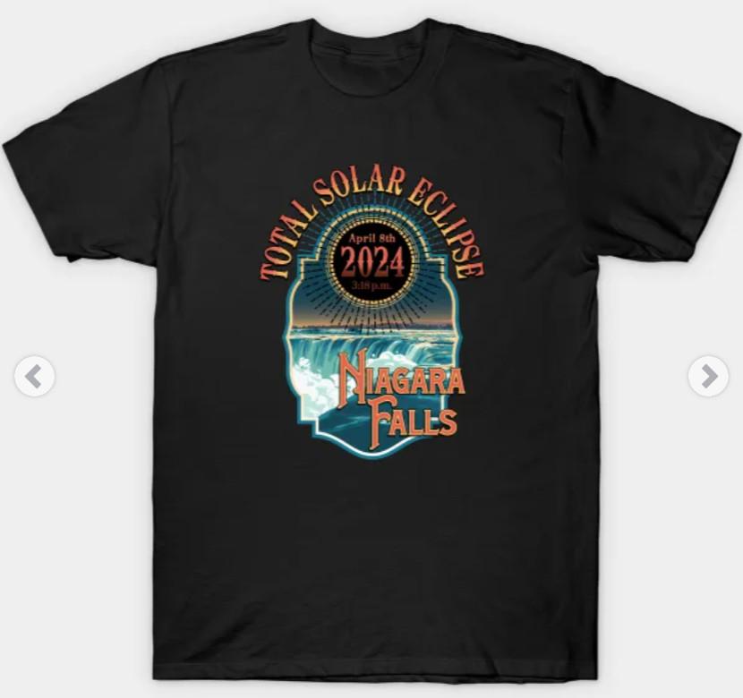 Total Solar Eclipse - April 8th, 2024 - Niagara Falls T-Shirt Unisex T-Shirt L