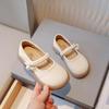 Girls' Princess Shoes Summer Lightweight Breathable Baby Leather Shoes with Small Pearl Pendant Mary Jane Flats Girls' Shoes