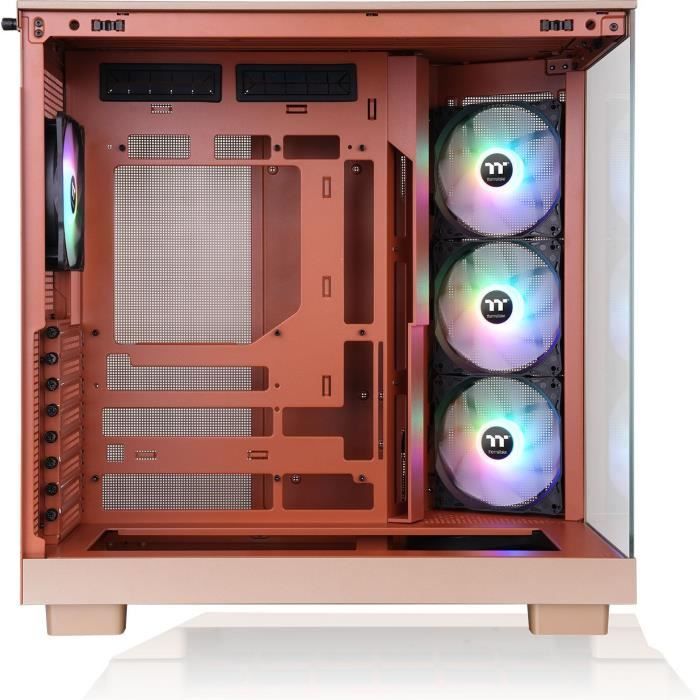 Boîtier PC sans alimentation - THERMALTAKE - View 380 XL TG ARGB - Moyen tour - Format ATX - 4x120mm A-RGB inclus - Gravel Ssand