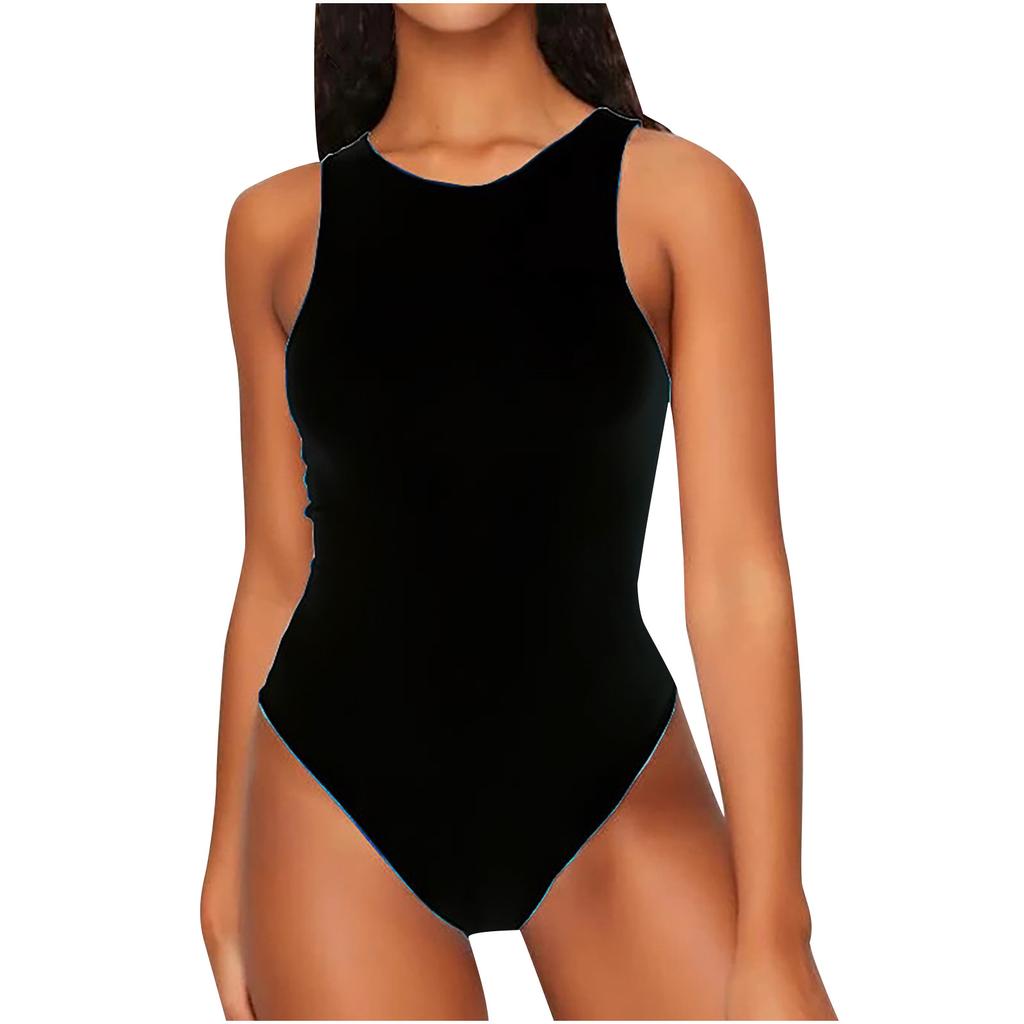 Fashion Sexy Women's Sleeveless Slim Ladies Bodysuit Jumpsuit