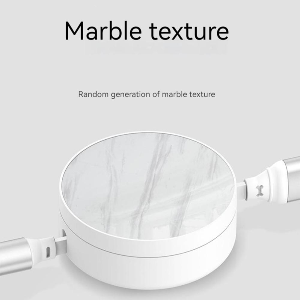 Retractable 66w 3-in-1 Usb Charge Data Cord 5-level Telescopic Fast Charging Data Cable