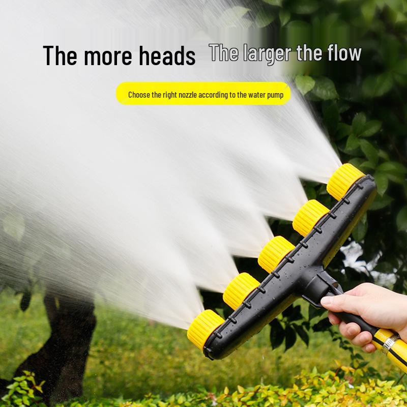 High-Pressure Anti-Drip Adjustable Mist Nozzle with Water Gun Connector