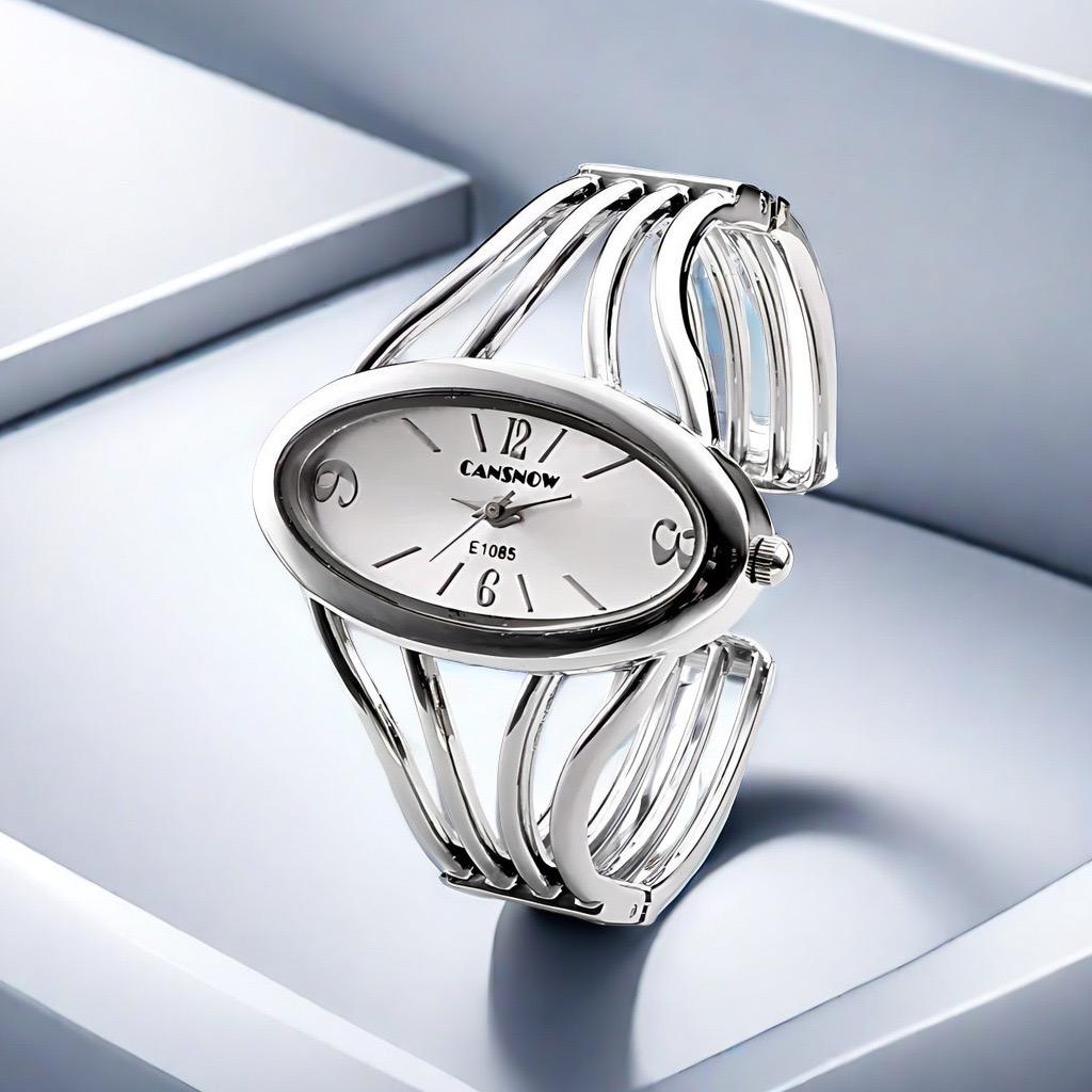 CANSNOW Brand Luxury Fashion Round Dial Ladies Quartz Bracelet Watch  Female Clock Women's Watch