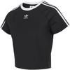 (WMNS) Adicolor 3-Stripes Cali T-Shirt Asia Sizing 'Black White' Women's JC8703