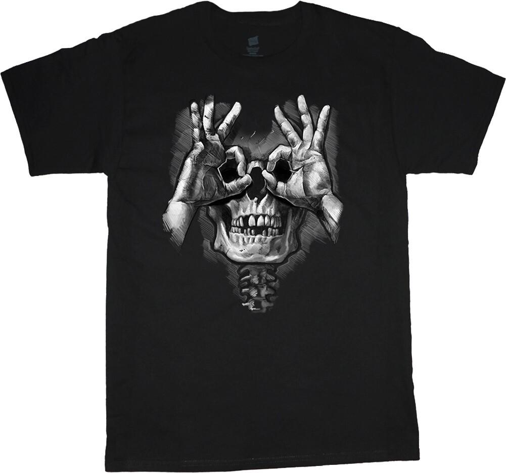 Skull T-shirt Mens Graphic Tees Skeleton Clothing Apparel Skulls Accessories L