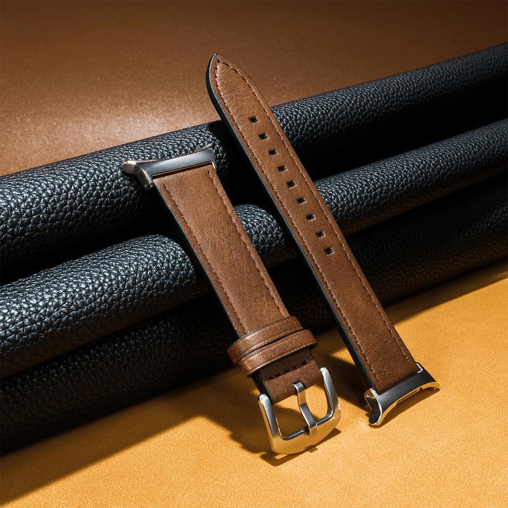 No Gaps Leather Strap for Samsung Galaxy Watch Ultra 47mm Wristband Bracelet for Galaxy Watch 7 Ultra 47mm Quick Business Band