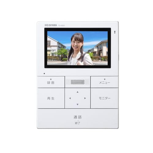 Iris Ohyama Video Doorphone TD-SM3010T-WSH White/Gunmetallic