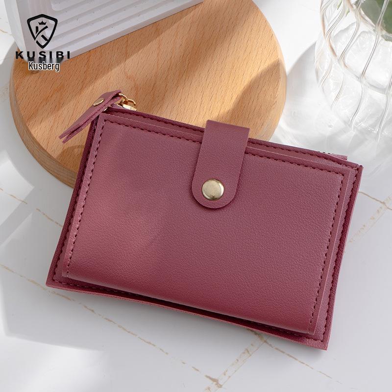 2025 Cute PU Card Holder & Coin Purse - Compact Women's Wallet
