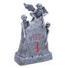 Tischplatte Grabstein Dekoration Harz Beleuchtet Gruselig Miniatur Geist Schädel Friedhof Grabstein