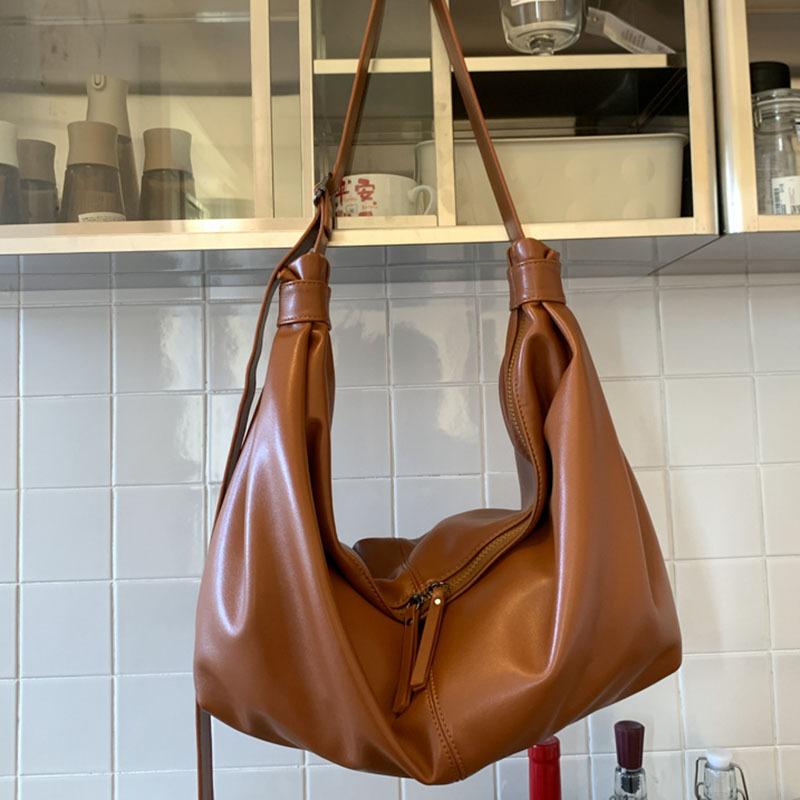 Casual simple bag women's large-capacity new fashionable atmospheric broadband shoulder messenger tote bag