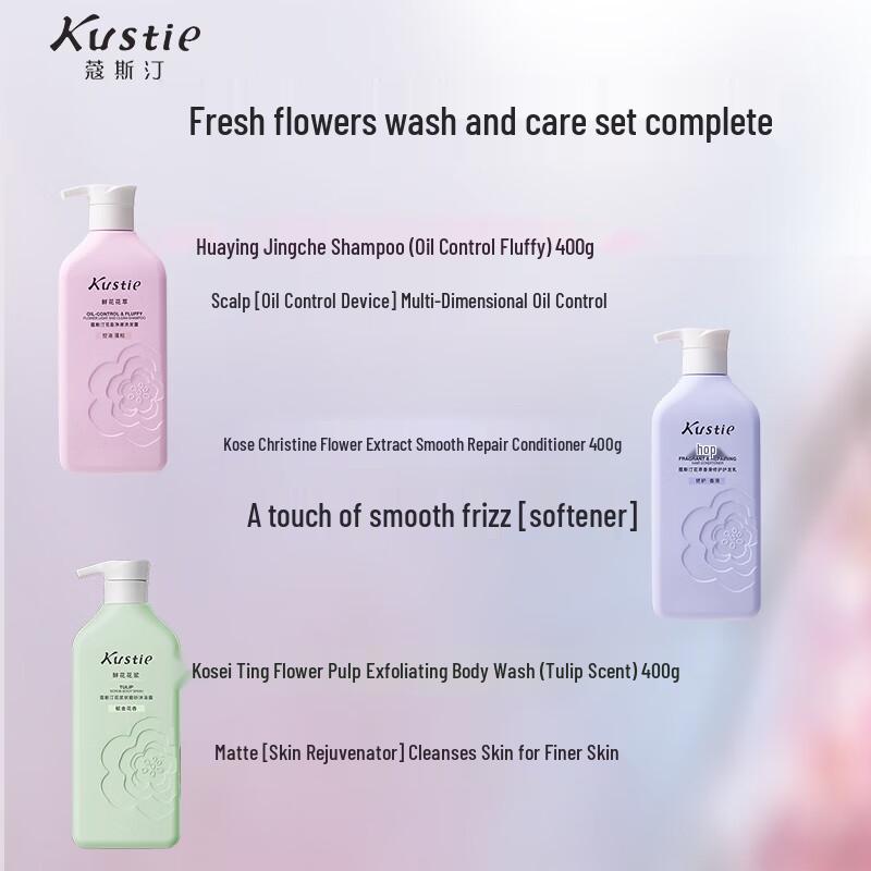 Kustie 5-Piece Hair & Body Care Gift Set