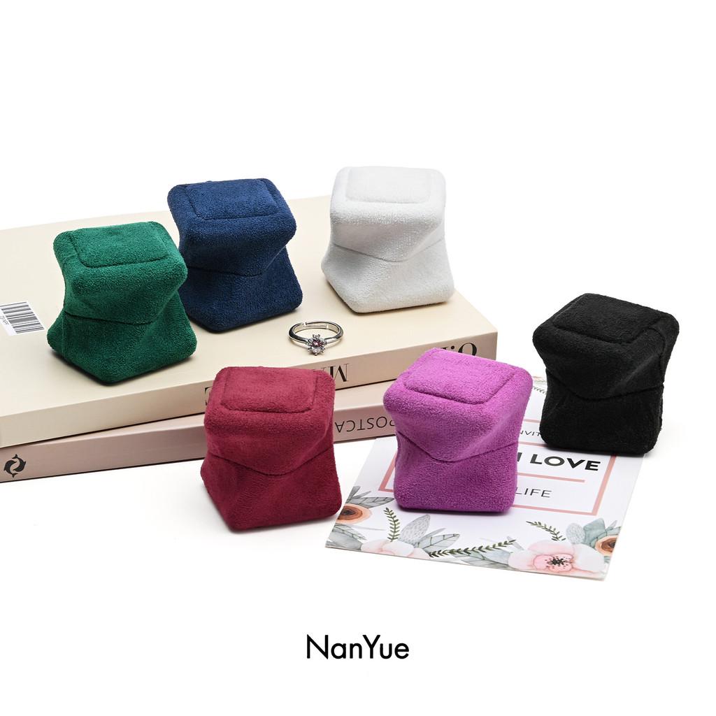 Luxury Jewelry Box With Velvet Interior For Rings And Earrings Storage