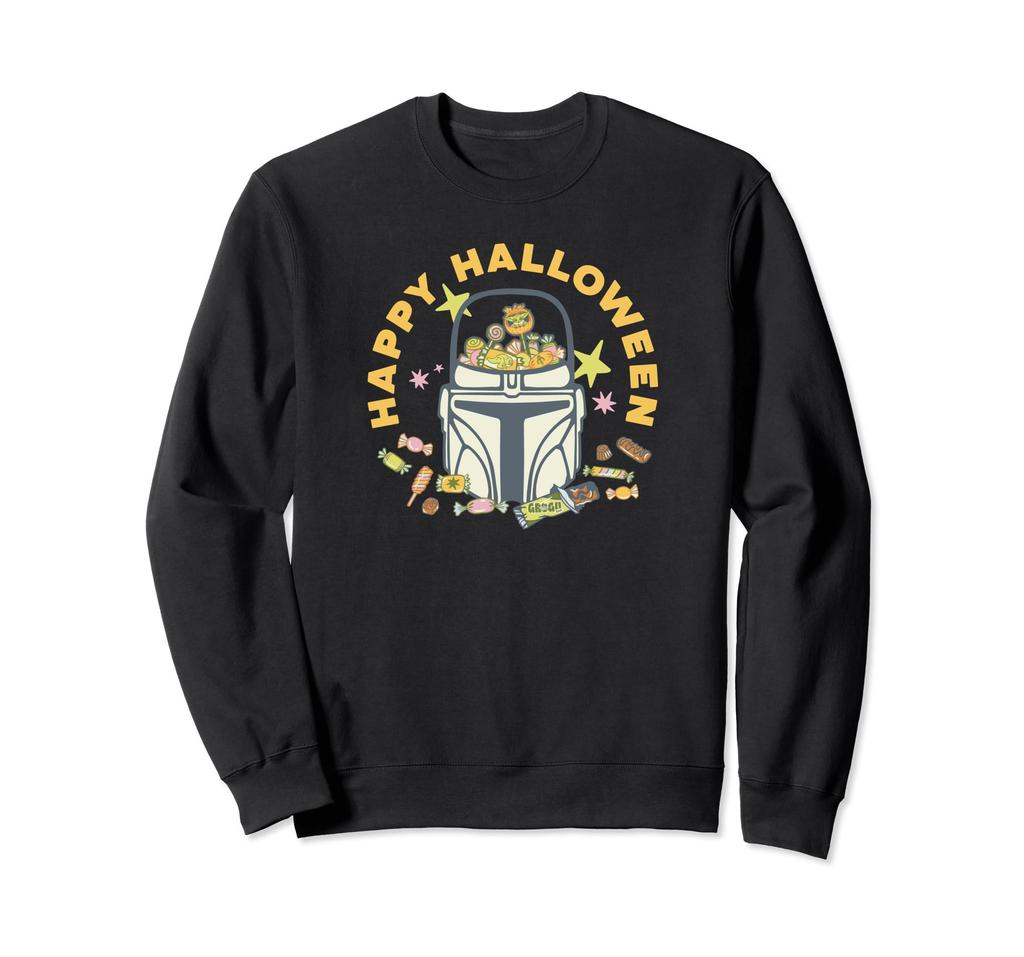 STAR WARS The Mandalorian Grogu Happy Halloween Candy Bucket Sweatshirt