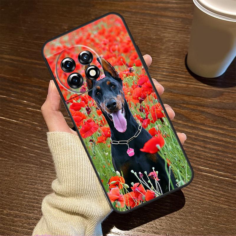 Dachshund Doberman Dog Case For OnePlus 13T 10T 8T 10R 13R 15 R 13 12 11 9 10 Pro Nord CE 5 2 3 4 Lite N20 N30 Cover