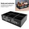 11,7x8x3,2 Zoll Größe Kaffeebar-Organizer Holzmaterial Kaffeekapselhalter Küchenaufbewahrung