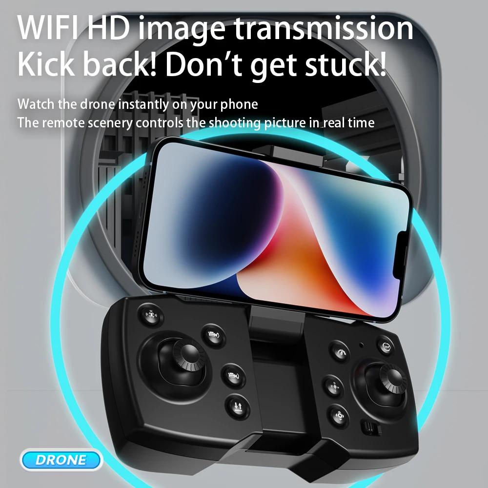 2024 New WIFI FPV Drone Wide Angle HD 4K 1080P Camera Altitude Holding RC Foldable Quadcopter Dron Helicopter Kids Toy G