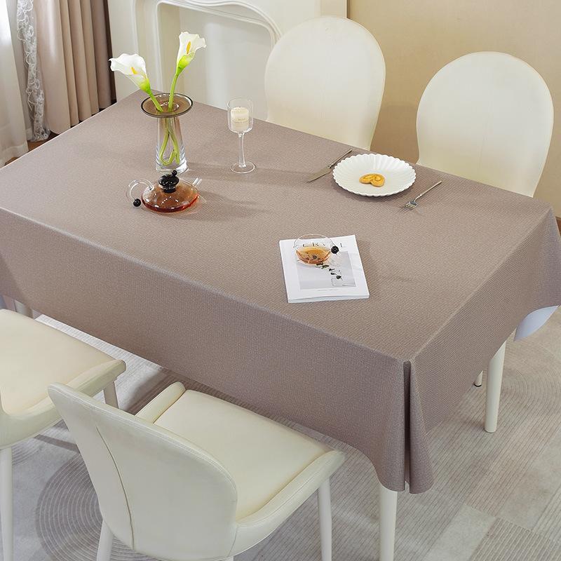 Household Dining Table Mat Waterproof And Oil-Proof Leave-In Tablecloth Kitchen Stall Non-Slip Dining Table Cloth Premium Feeling Table Mat