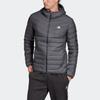 Adidas Down Jackets Men's Carbon Black Hooded Moderate Other DZ1420