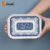Wuhe Chinese Blue & White Melamine Round Plate