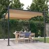 VidaXL Garden Gazebo with Retractable Roof Reception Tent Belvedere Marquee Patio Pavilion Terrace Balcony 318536